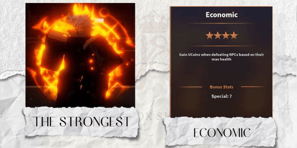 Gambar Product Economic The Strongest / Gojo | Legendary Trait - A Universal Time (AUT)