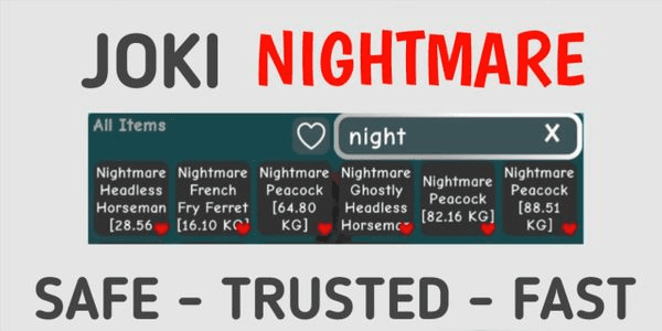 Gambar Product Joki Mutasi Nightmare