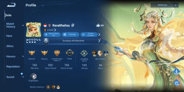 Gambar Product HIGH RANK LUCKY ACCOUNT & SULTAN SKIN