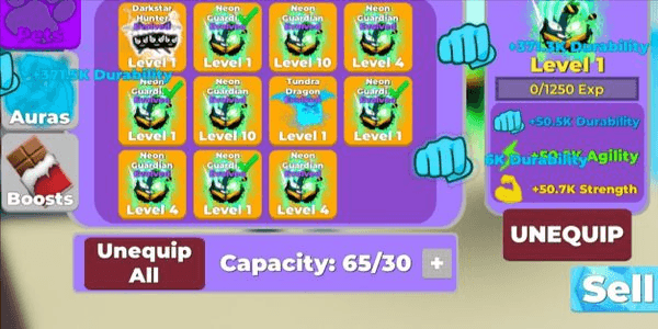 Gambar Product Pet glitch 50k - muscle legend