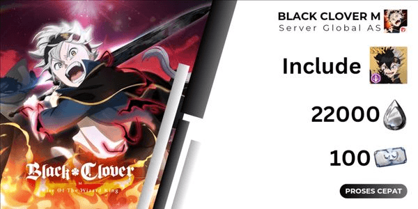 Gambar Product BCM Black Clover Mobile Special Edition Gacha Account