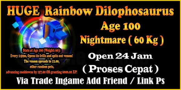 Gambar Product Rainbow Hatch Dilophosaurus