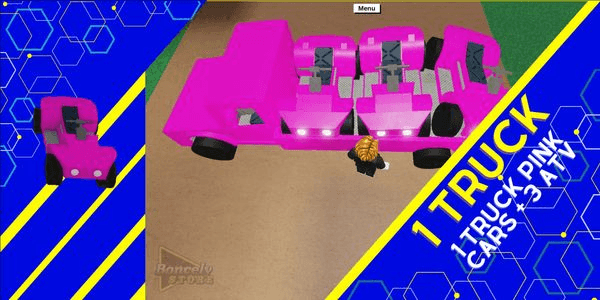 Gambar Product 1 Truck Pink Cars + 3 ATV Lumber Tycoon 2