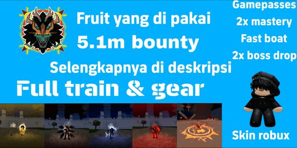 Gambar Product Main blox fruits account god spec