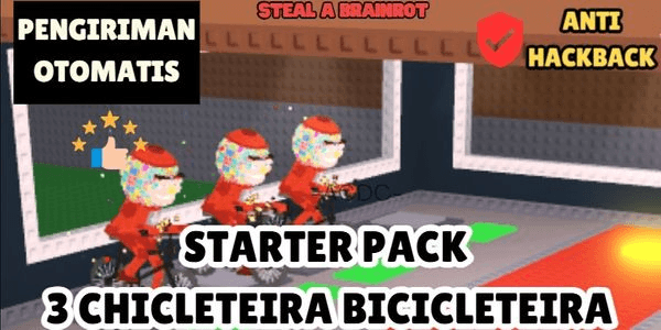 Gambar Product STARTERPACK 3 CHICLETEIRA BICICLETEIRA | STEAL A BRAINROT