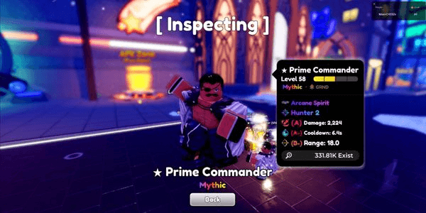 Gambar Product Prime Commander | Anime Defenders