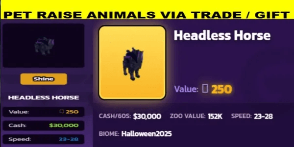 Headless Horse | Raise Animals | Gift/Trade