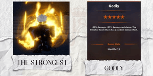"Godly The Strongest / Gojo | Mythic Trait - A Universal Time (AUT)"