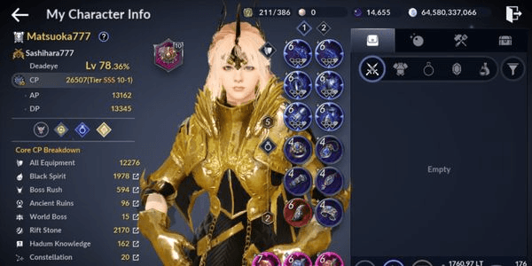 Gambar Product Akun Black Desert Mobile Murah Part. 03