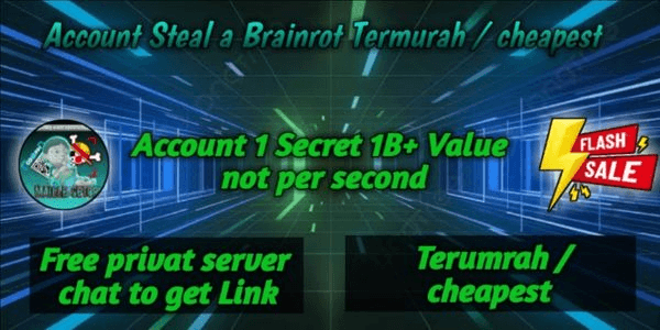 Gambar Product Account Steal A Brainrot Starter
