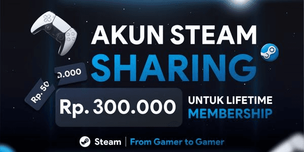 Gambar Product AKUN STEAM SHARING | BUKAN INJECT | LIFETIME | ALWAYS UPDATE GAMES | RECSELL | TERLENGKAP DAN TERMURAH
