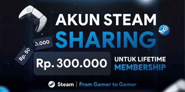Gambar Product STEAM SHARING | REPOST | RIBUAN GAMES & TERBANYAK | TOP SELLER | LIFETIME MEMBERSHIP | UPDATE TANPA TAMBAHAN BIAYA | BUKAN INJECT | ORIGINAL