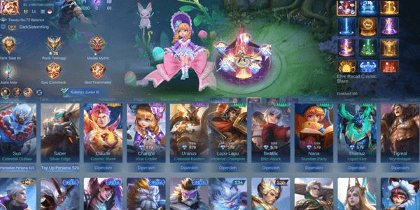 Gambar Product Smurf GG Murah Prime Claude,M6 Claude,2Epic Change,Uranus Recal Prime M6 SKIN 22 HERO 32