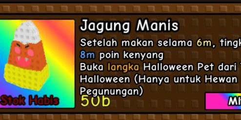 Gambar Product Candy Corn / Jagung Manis (Mutasi Rare Halloween) + Bonus