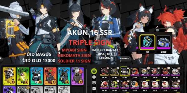 Gambar Product [ASIA] 16 SSR MIYABI SIGN,ZHUYUAN,NEKOMATA SIGN,SOLDIER SIGN,KOLEDA,HARUMASA,ROCKET,AMILLION,GULLIVER,MOCCUS,CUI,RESONA,BANGVOLVER,UID 13000