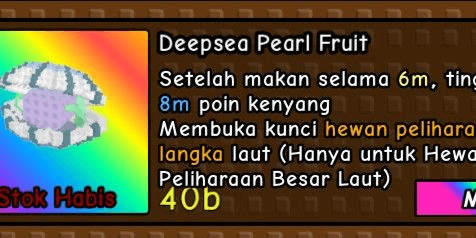 Gambar Product Deepsea Pearl (Mutasi Big Pet Laut Langka)