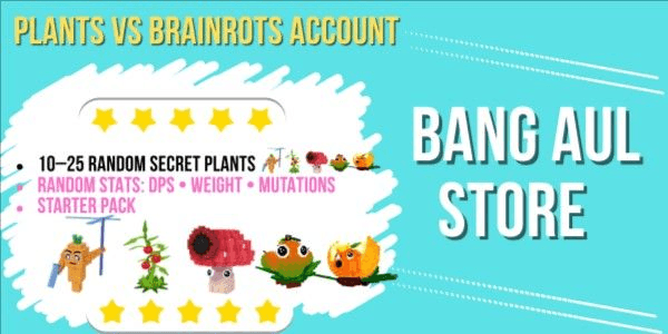 Gambar Product 10–25 Random Secret Plants (Mr Carrot, Tomatrio, Mango, Shroombino, King Limone) | Random Stats: DPS • Weight • Mutations | Starter Pack |