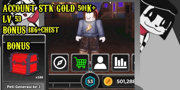 Gambar Product ACCOUNT STK GOLD 501K+ LV 53 BONUS 186+chest