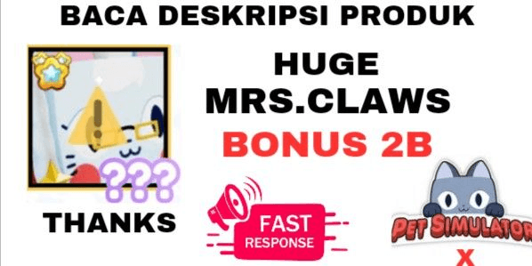 Gambar Product HUGE MRS. CLAWS - TRANSFERRED