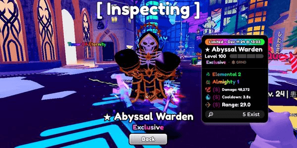 Gambar Product Abyssal warden Almighty (Evo) Perfect Stat SSS MAX TREE