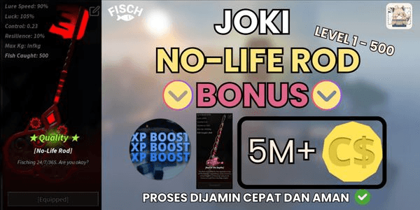 Gambar Product Joki No-Life Rod (Level 500)