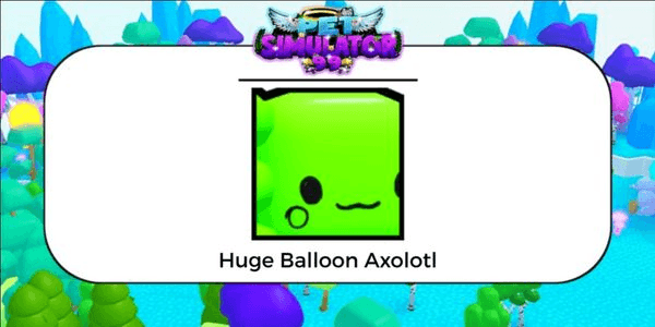Gambar Product Huge Balloon Axolotl