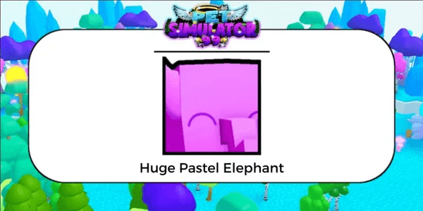 Huge Pastel Elephant