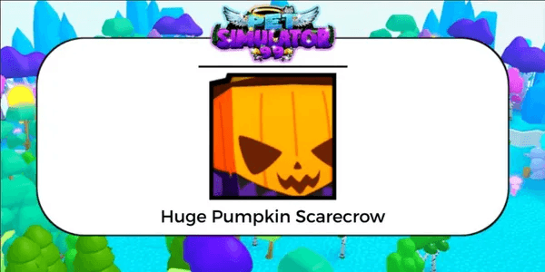 Huge Pumpkin Scarecrow