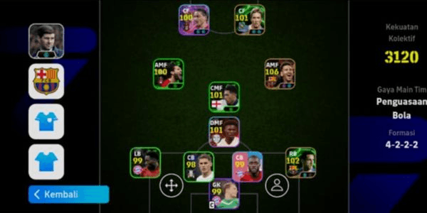 Gambar Product Akun eFootball Messi Blitz Curler