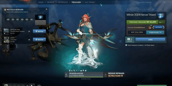 Gambar Product Windranger Arcana Fluttering Breeze Winter Hoard Collector Cache 2024