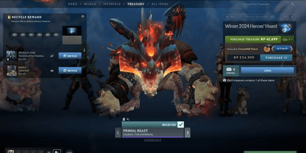 Gambar Product Primal Beast Svarog the Infernal Winter Hoard Collector Cache 2024