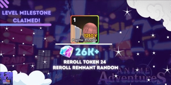 Gambar Product Akun Starter Level 40 + Gems + Reroll Token + Reroll Remnant | Anime Adventures | Milestone Claimed