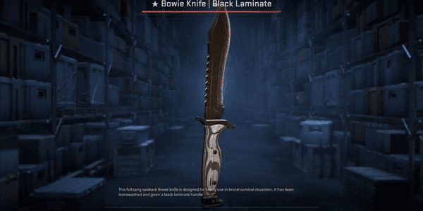 Gambar Product Bowie Knife | Black Laminate