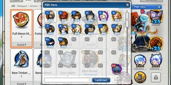 Gambar Product Akun Lost Saga Hero permanen Rame Murah Meriah
