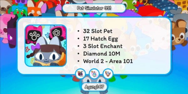 Gambar Product Akun Rank 4 - Pet Simulator 99!