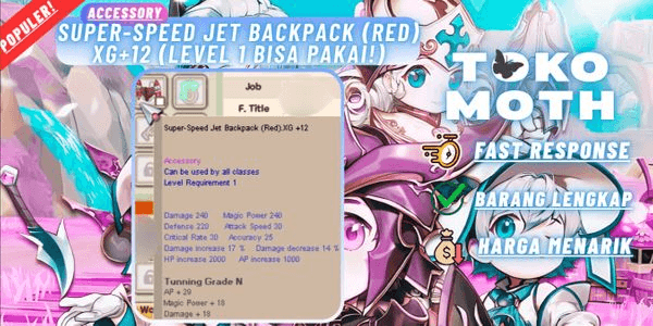 Gambar Product Super-speed jet backpack (RED) (SUperior) XG+12 (Level 1 bisa pakai!)