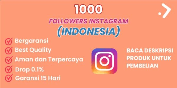 Gambar Product 1000 Followers Instagram (Indonesia)