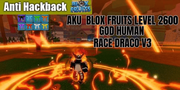 Gambar Product Aku blox fruits level 2600 race draco v3