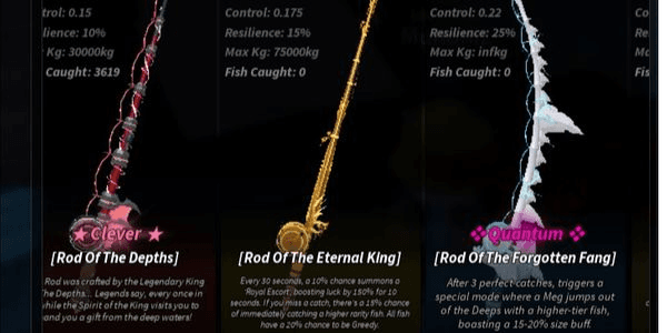 Gambar Product Akun Level 750 | The Forgotten Fang Rod | Rod Of The Eternal King