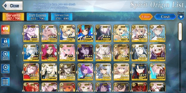 Gambar Product [NA] Akun FGO 29 SSR (41 WNP)