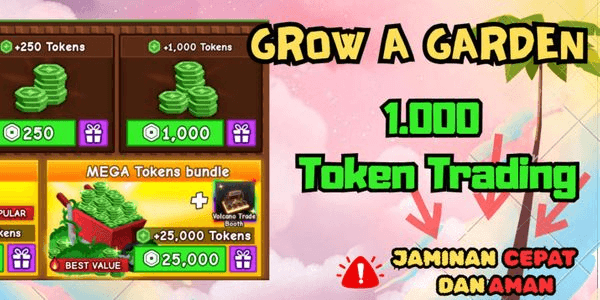 Gambar Product 1000 trading token / green token | Grow a garden