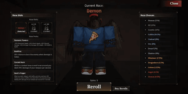 STARTER THE FORGE - RACE DEMON
