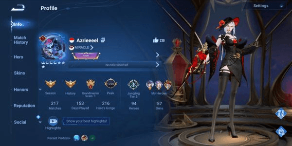 Gambar Product AKUN HOK BERHERO SNK FULL GARANSI