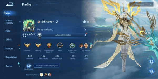 Gambar Product AKUN HOK RANK TINGGI & SKIN SULTAN