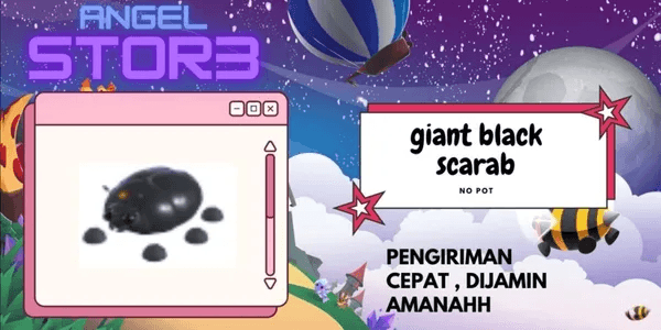 Giant Black Scarab