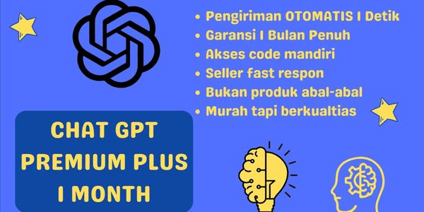 Gambar Product ChatGPT Plus Sharing Premium 1 Bulan