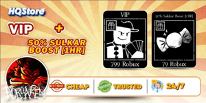 VIP + 50% Sulkar Boost [1HR] - Forsaken [878rb]