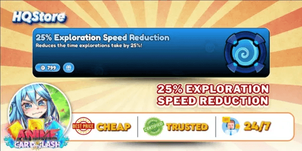 25% Exploration Speed Reduction