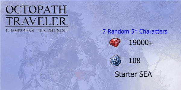 Gambar Product Reroll Account Octopath Traveler CotC [SEA]#5