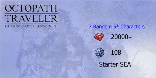 Gambar Product Reroll Account Octopath Traveler CotC [SEA]#1